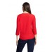 Betty Barclay - 2780 1863 Rode T-Shirt in relief  3/4 mouwen.